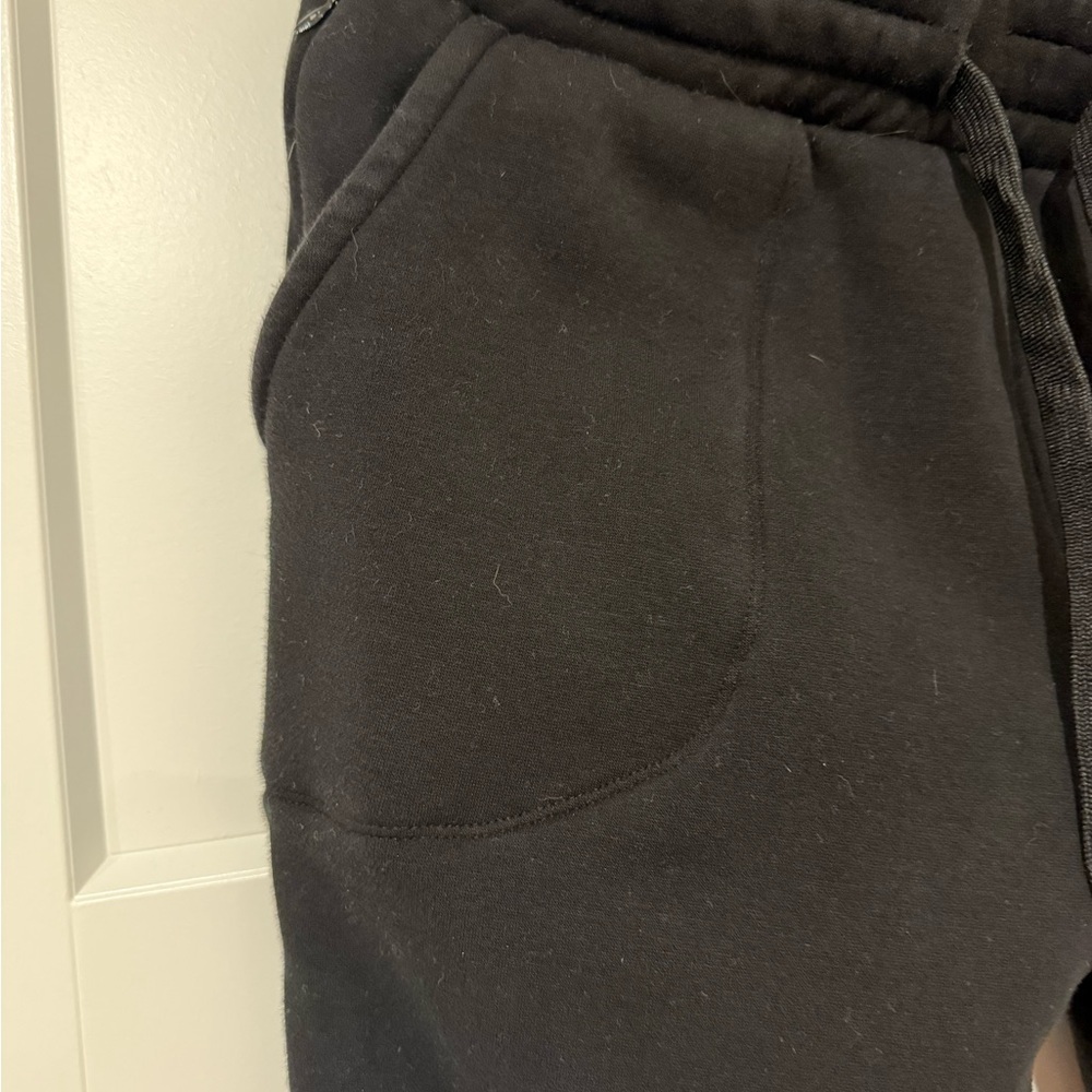 Ollie Gray Black Jogger Track Pants - Women's maternity Casual Sweatpants - Picture 3 of 4